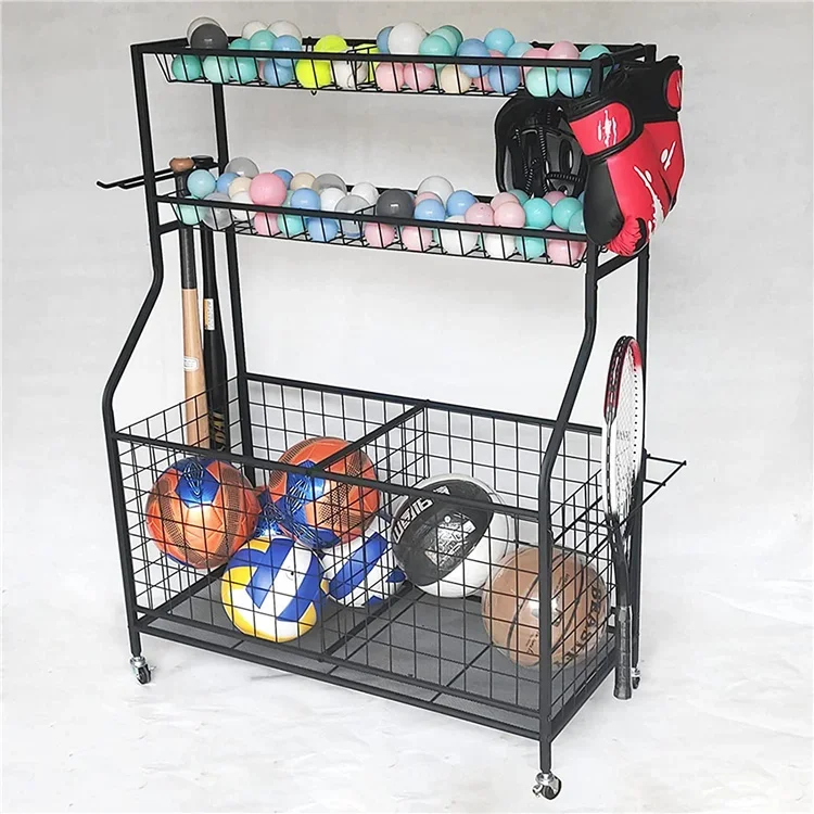 Sports Equipment Storage Rack - 2026 Rangement amovible pour équipements sportifs
