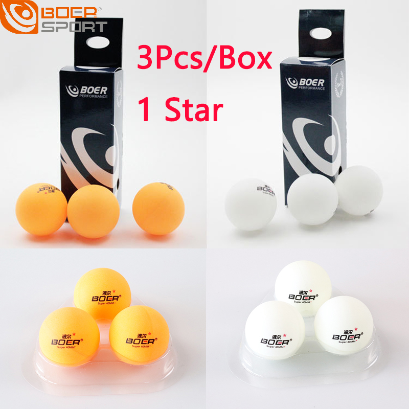 Ping Pong Ball Set - 3 pièces/boîte balles de Tennis de