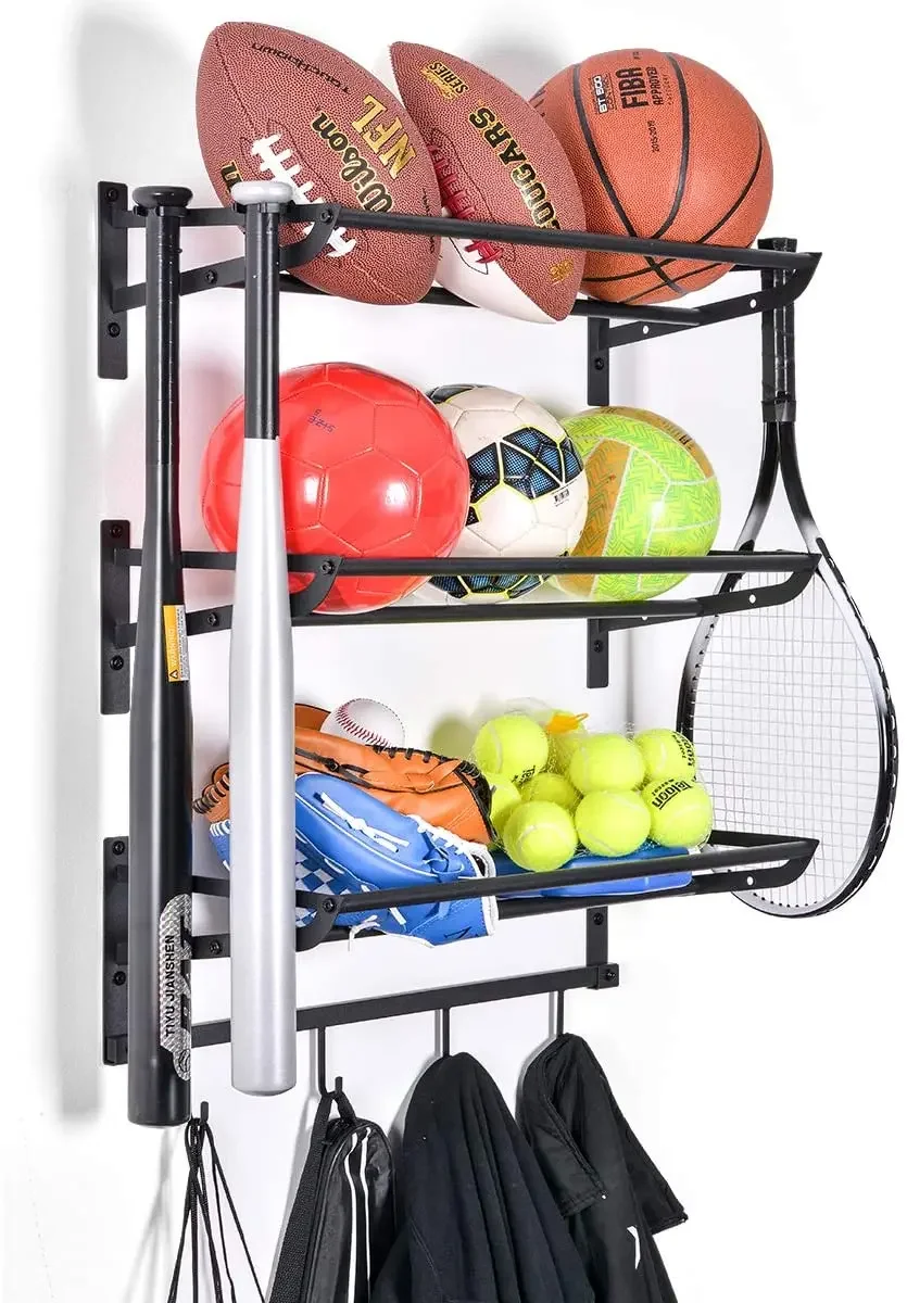 Sports Equipment Storage Rack - Support de rangement pour équipements sportifs