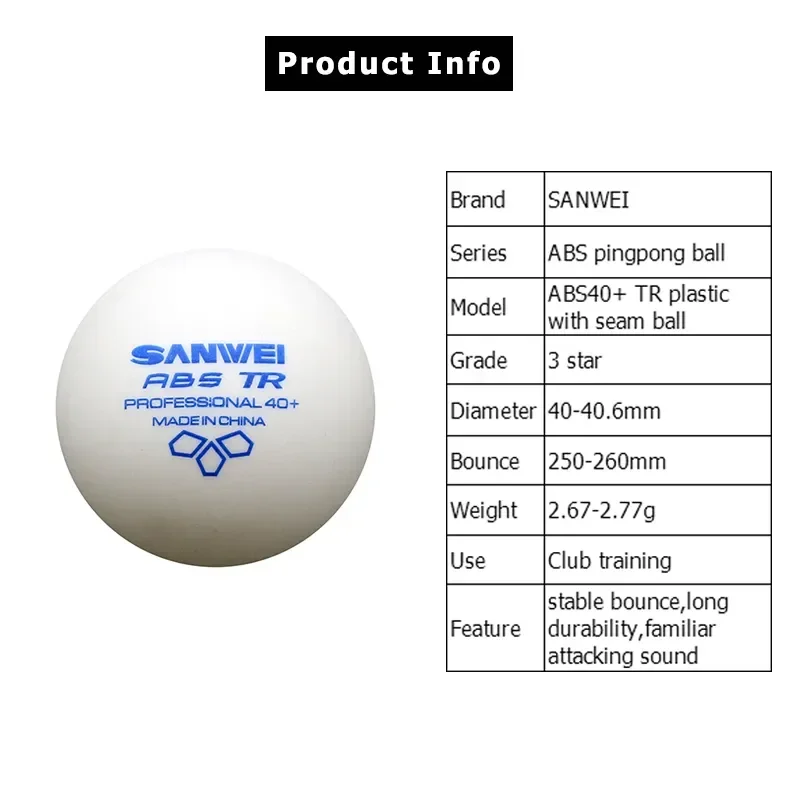 SANWEI-ABS TR Balles de tennis - Ping Pong Ball Set avis et prix