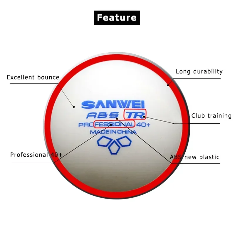 SANWEI-ABS TR Balles de tennis - Ping Pong Ball Set avis et prix