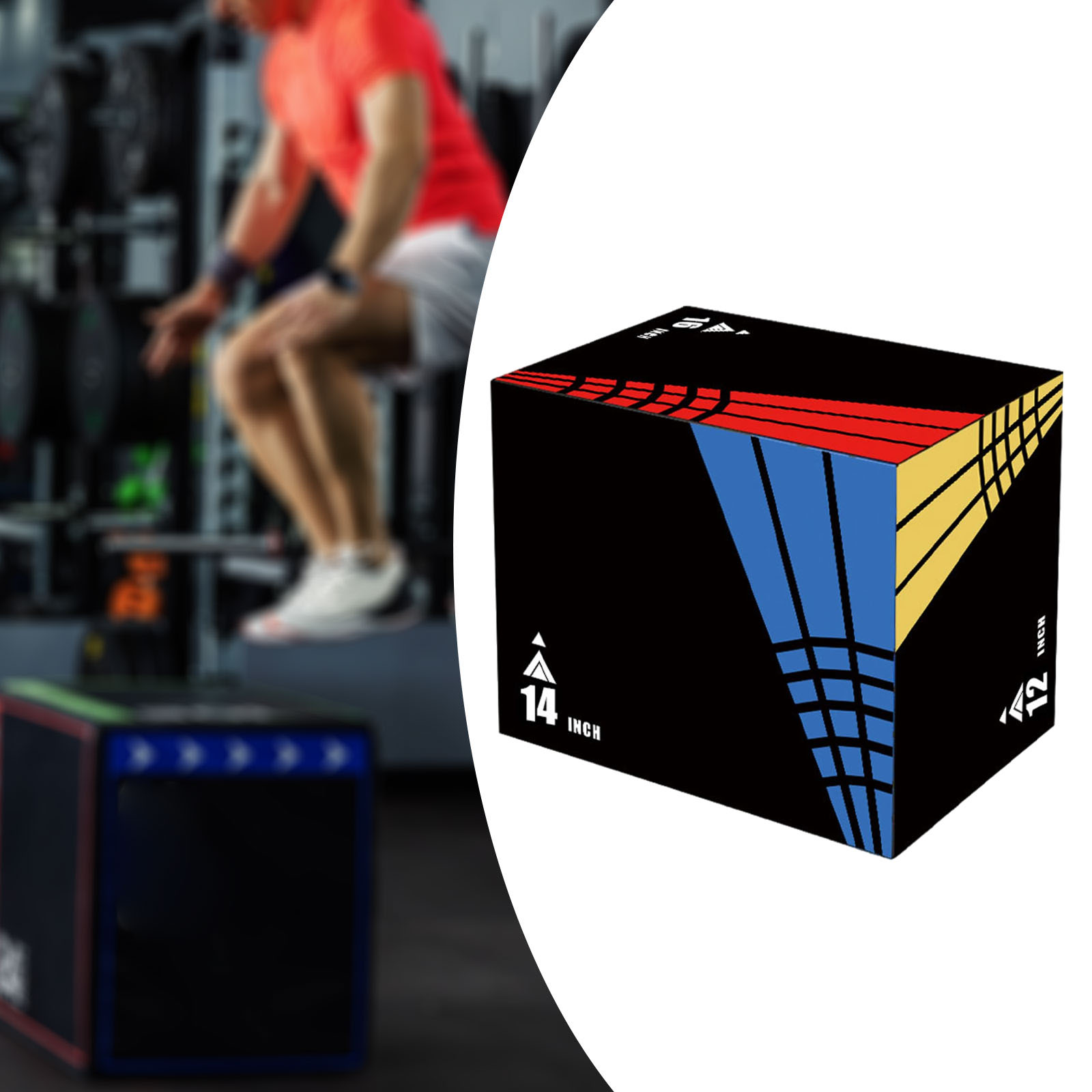 Boîte de saut 3 en 1, boîte st - Sports Equipment Storage Rack avis et prix