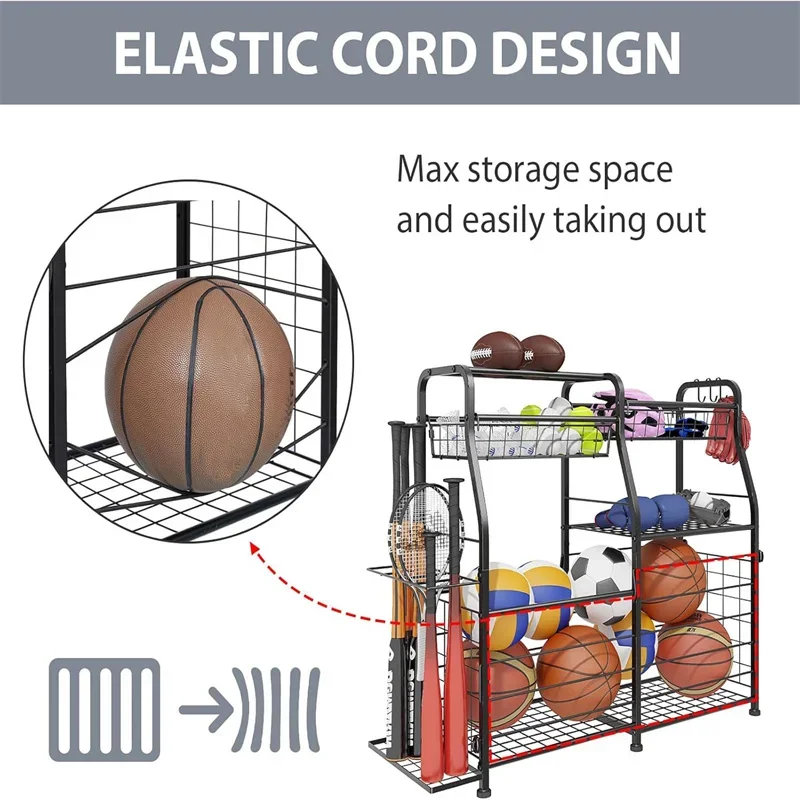 Support de rangement pour ball - Sports Equipment Storage Rack avis et prix